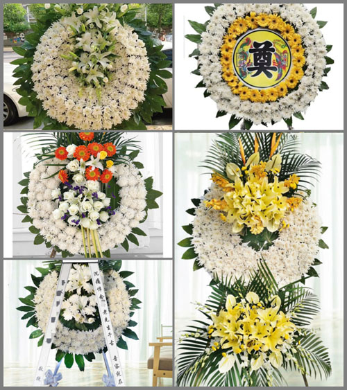广东梅州市五华县华城镇铁炉村花圈速递